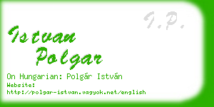 istvan polgar business card